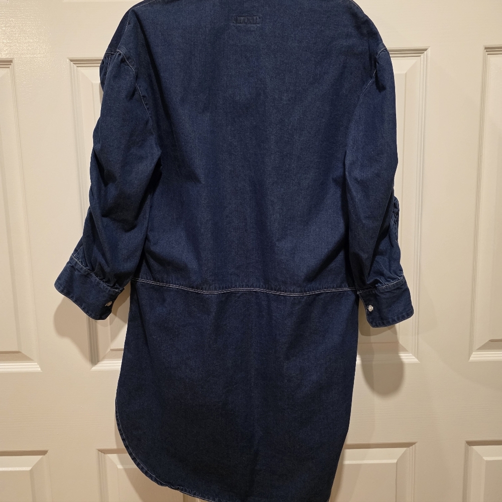 Burberry Dark Blue Denim Shirtdress.